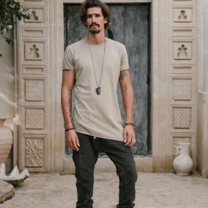 Valo Fit Organic Cotton Tee: Slim Crew Neck